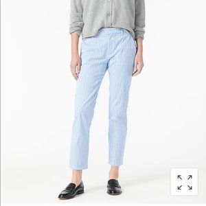 J Crew stripe boyfriend chino. 14P/32P. Brand new.
